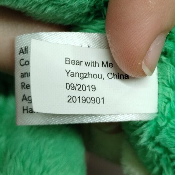 Set of 2 Alligator Crocodile Plushies Bear With Me Green & Plushology Pink - Picture 9 of 10